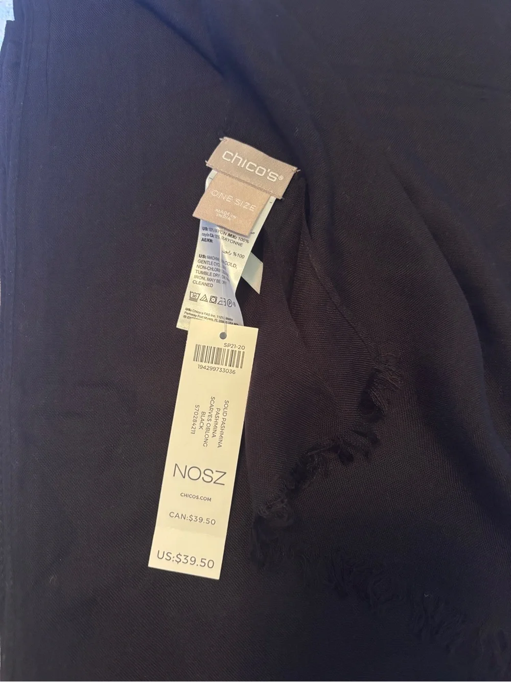 Chicos lightweight sheer